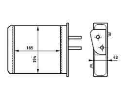 Heat Exchanger, interior heating Mahle AH159000S