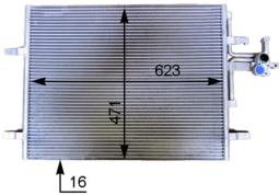 Condenser, air conditioning MAHLE AC775000S