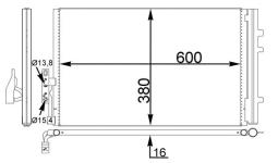 Condenser, air conditioning MAHLE AC778000S