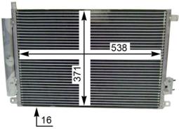 Condenser, air conditioning MAHLE AC787000S