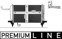 Condenser, air conditioning MAHLE AC790000P