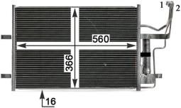 Condenser, air conditioning MAHLE AC783000P