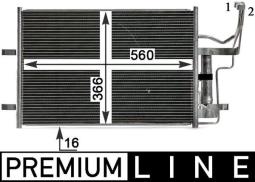 Condenser, air conditioning MAHLE AC791000P