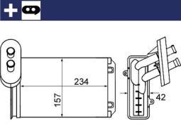 Heat Exchanger, interior heating Mahle AH19000S