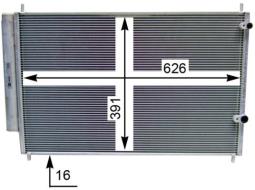 Condenser, air conditioning MAHLE AC801000S