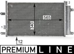 Condenser, air conditioning MAHLE AC808000P