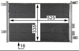 Condenser, air conditioning MAHLE AC804000P
