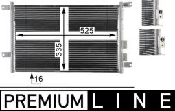 Condenser, air conditioning MAHLE AC804000P