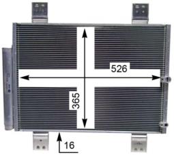 Condenser, air conditioning MAHLE AC824000S