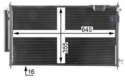 Condenser, air conditioning MAHLE AC820000P