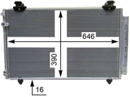 Condenser, air conditioning MAHLE AC827000S