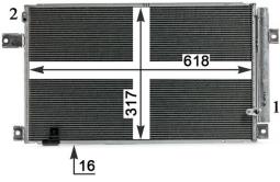 Condenser, air conditioning MAHLE AC828000P