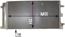 Condenser, air conditioning MAHLE AC830000P