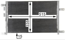 Condenser, air conditioning MAHLE AC834000P