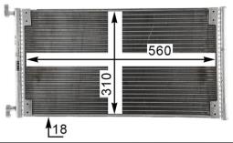 Condenser, air conditioning MAHLE AC832000P