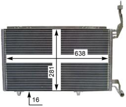 Condenser, air conditioning MAHLE AC848000S