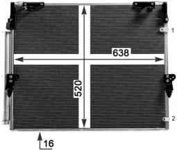 Condenser, air conditioning MAHLE AC840000P