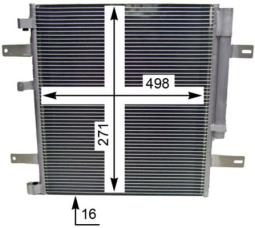 Condenser, air conditioning MAHLE AC853000S