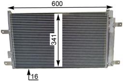 Condenser, air conditioning MAHLE AC857000S