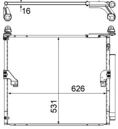 Condenser, air conditioning MAHLE AC863000S