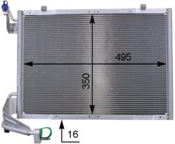 Condenser, air conditioning MAHLE AC9000P