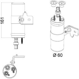 Dryer, air conditioning MAHLE AD5000P