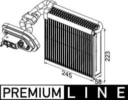 Evaporator, air conditioning MAHLE AE100000P