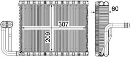 Evaporator, air conditioning MAHLE AE104000P