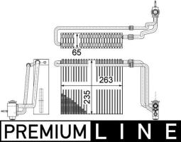 Evaporator, air conditioning MAHLE AE107000P