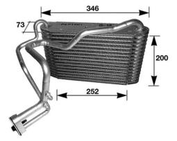 Evaporator, air conditioning MAHLE AE120000P