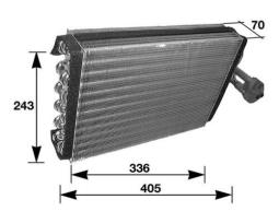 Evaporator, air conditioning MAHLE AE120000P