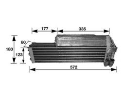 Evaporator, air conditioning MAHLE AE120000P