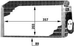 Evaporator, air conditioning MAHLE AE42000P