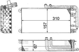 Evaporator, air conditioning MAHLE AE45000P