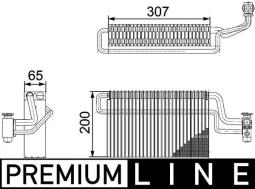 Evaporator, air conditioning MAHLE AE146000P