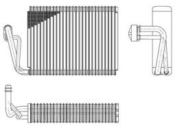 Evaporator, air conditioning MAHLE AE52000P