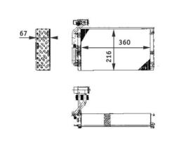 Evaporator, air conditioning MAHLE AE61000P