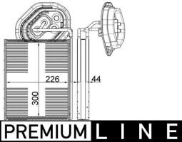 Evaporator, air conditioning MAHLE AE3000P