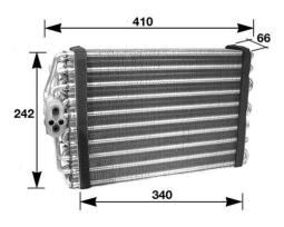 Evaporator, air conditioning MAHLE AE46000S