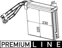 Evaporator, air conditioning MAHLE AE74000P