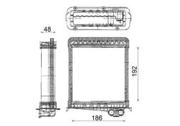 Evaporator, air conditioning MAHLE AE91000P