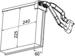 Evaporator, air conditioning MAHLE AE94000P