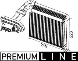 Evaporator, air conditioning MAHLE AE99000P