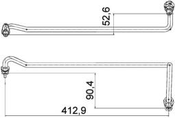 Oil Hose MAHLE AHX4000P