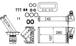 Heat Exchanger, interior heating MAHLE AH103000S