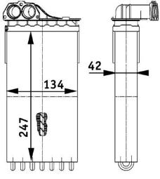 Heat Exchanger, interior heating MAHLE AH112000P
