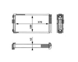 Heat Exchanger, interior heating MAHLE AH117000P