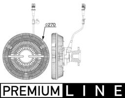 Clutch, radiator fan Mahle CFC241000P