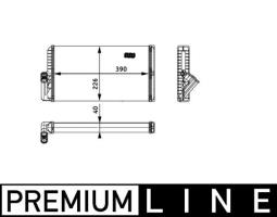 Heat Exchanger, interior heating MAHLE AH129000P