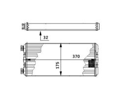 Heat Exchanger, interior heating MAHLE AH131000P